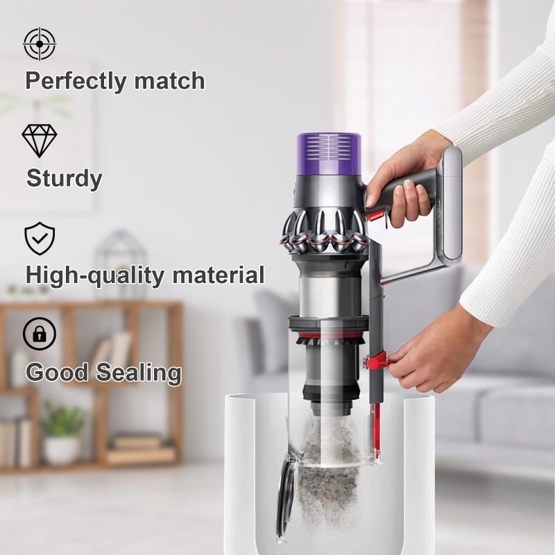 PUREGUST 7.79-inch Large Bin Replacement and Filter for Dyson V10 SV12 Animal and Absolute Models, Bin Part No.969509-01 and Filter Part No. 969082-01 for Absolute/Animal/Animal Extar/Total Clean - Image 5
