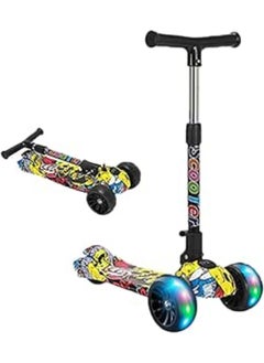 Cool Baby COOLBABY Kid's scooter 3 wheel mini adjustable kick scooter, with PU flashing wheels, the best gifts for children from 3 to 10 years old 