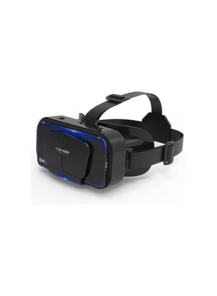 VR SHINECON VR Headset ，Compatible iPhone & Android Phones in 4.7"-7.2" Screen, Lightweight & Adjustable HD 3D Virtual Reality Glasses for Kids or Adults - Image 1
