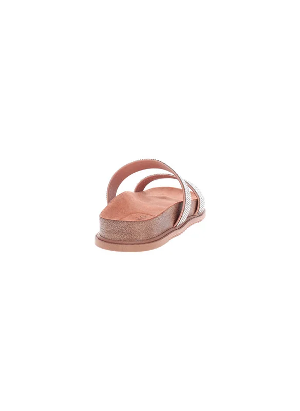 بيرا ريو Beira Rio Ladies Flat Sandals Nude | Made In Brazil