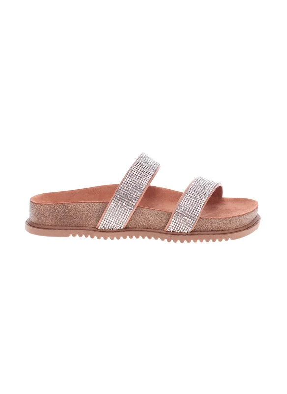 بيرا ريو Beira Rio Ladies Flat Sandals Nude | Made In Brazil