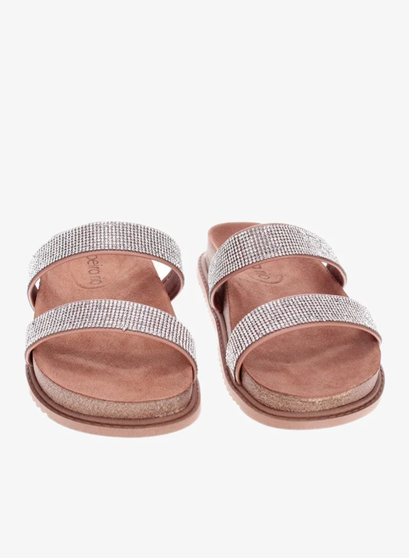 Beira Rio Nude Flat Sandals for Women – Stylish Ladies Flat Sandals & Comfortable Flat Slippers for Women | Best Price UAE