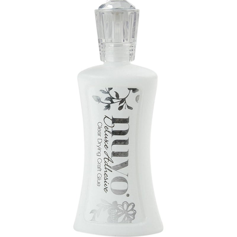 Tonic Studios Nuvo Deluxe Adhesive 200N 2oz Clear Drying Craft Glue | Waterproof, Long-Lasting Formula with Built-in Brush | Multipurpose - Ideal for Paper, Fabric, and Mixed-Media Projects - Image 1