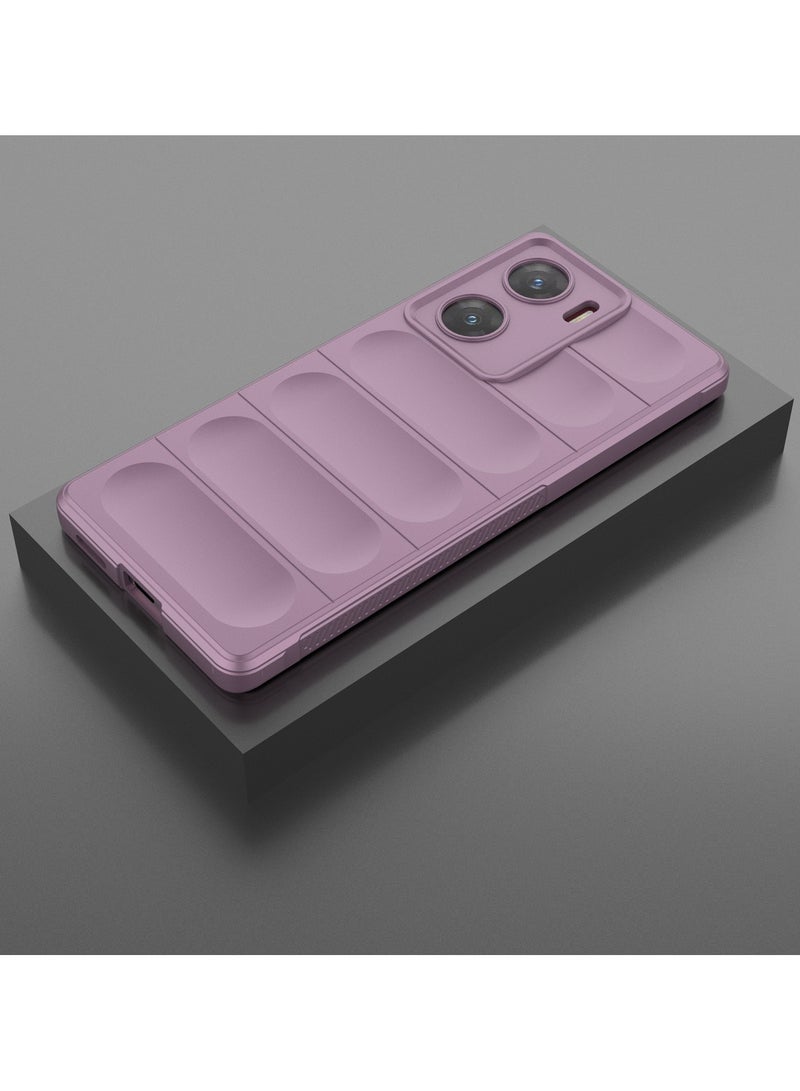 GOLDEN MASK GOLDEN MASK Compatible With Vivo V29E/Vivo Y200 Magic Case ShockProof (Purple)  - Image 3