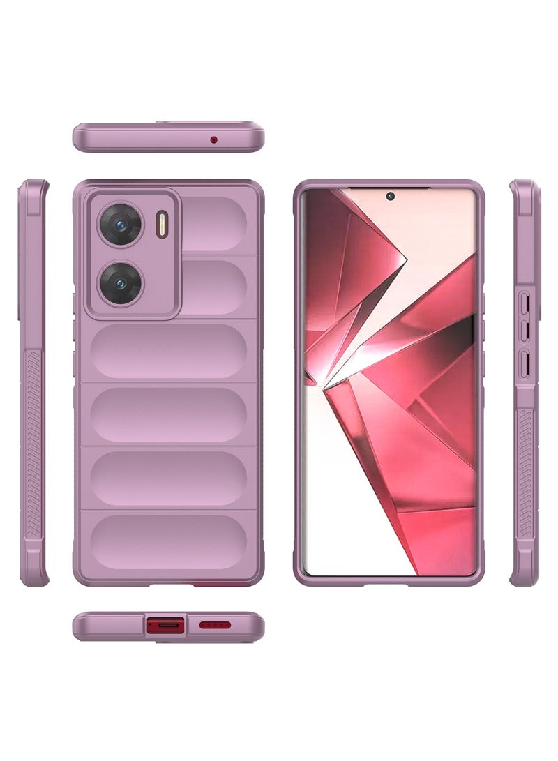 GOLDEN MASK GOLDEN MASK Compatible With Vivo V29E/Vivo Y200 Magic Case ShockProof (Purple)  - Image 2