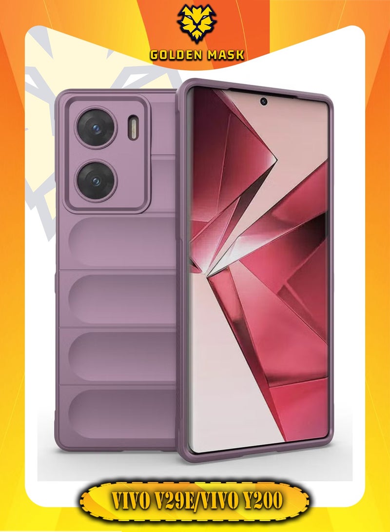 GOLDEN MASK GOLDEN MASK Compatible With Vivo V29E/Vivo Y200 Magic Case ShockProof (Purple)  - Image 1