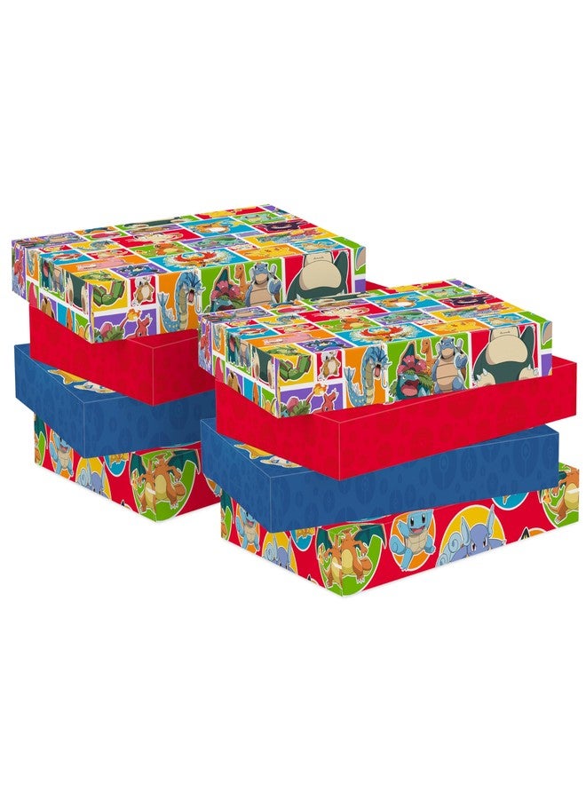 Hallmark Pokémon Medium Gift Boxes with Lids (8 Shirt Boxes, 4 Designs) for Kids, Parties, Back to School, Christmas - Image 5