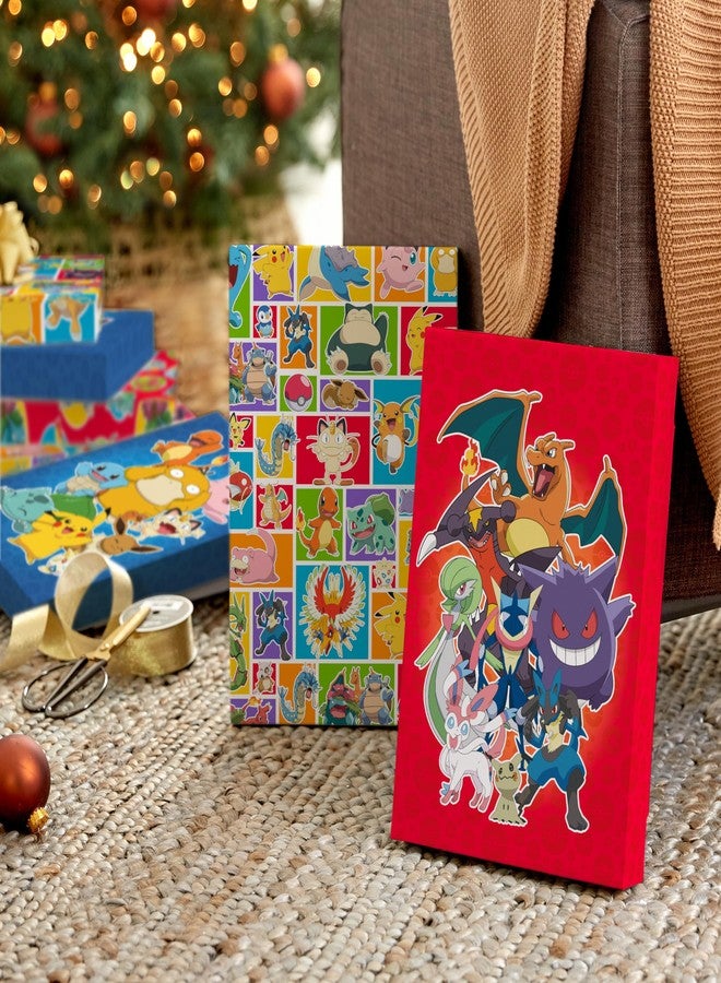 Hallmark Pokémon Medium Gift Boxes with Lids (8 Shirt Boxes, 4 Designs) for Kids, Parties, Back to School, Christmas - Image 3