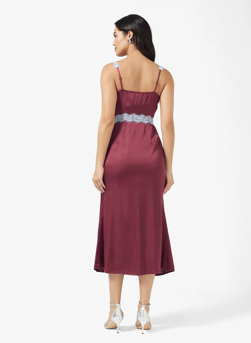 Never fully Dressed Strappy Detailed V Neck Maxi Dress
