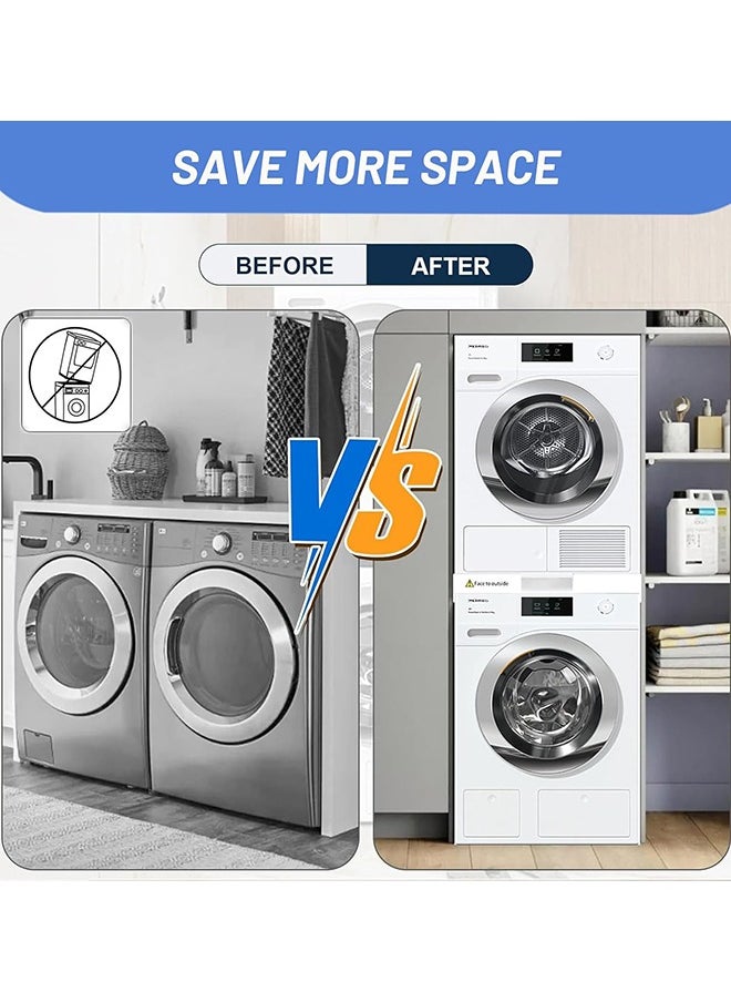Garlo - Stacking Kit for Washer and Dryer, 70cm Universal Stacking Kit for Washing Machine and Dryer, Adjustable 50-70cm Stacking Kit with Ratchet Strap - Image 1