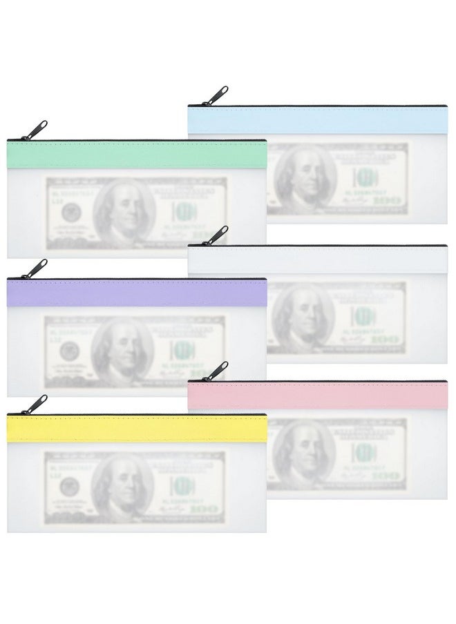 6 Pieces Money Bags With Zipper 7.8×3.9 Inch Clear Cash Envelope Wallet 6 Colors Money Pouch Coin Purse For Cash Bank Deposit Multipurpose Check Wallet - pzsku/Z2AE3D702874B1646F265Z/45/_/1721981996/358e8bbd-32df-4760-a808-3f3ace2da3f5