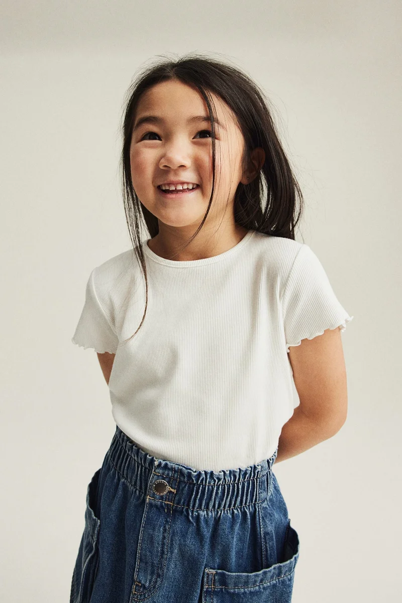 H&M Ribbed Jersey Top