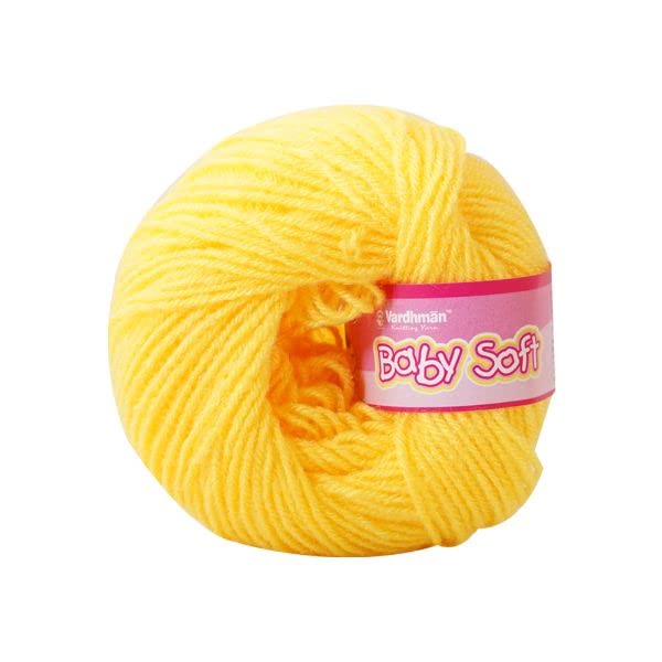Vardhman Knitting Yarn Vardhman Knitting Yarn Baby Soft Wool for Knitting Kids Crochet Yarn Wool Babywear Blankets Ponchos mufflers caps Multi Purpose 6 PCS 200 GramBBM076