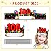 SICOHOME 100th Day of School Crowns 24pcs 145x4 inch Paper Crowns for Kids Party Favors Classroom Decorations and Teacher Supplies - Image 4