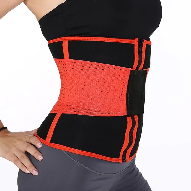 Bluejw Double Compression Waist Trimmer Body Shaper with Latex Slimming Belt - Tummy Control Waist Trainer Shapewear - Image 5