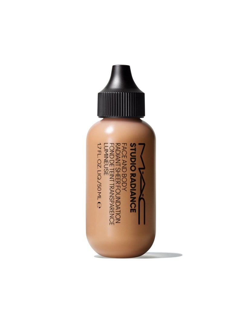 MAC Cosmetics Studio Radiance Face and Body Radiant Sheer Foundation Medium beige with neutral rosy undertone for light skin N2  - Image 1