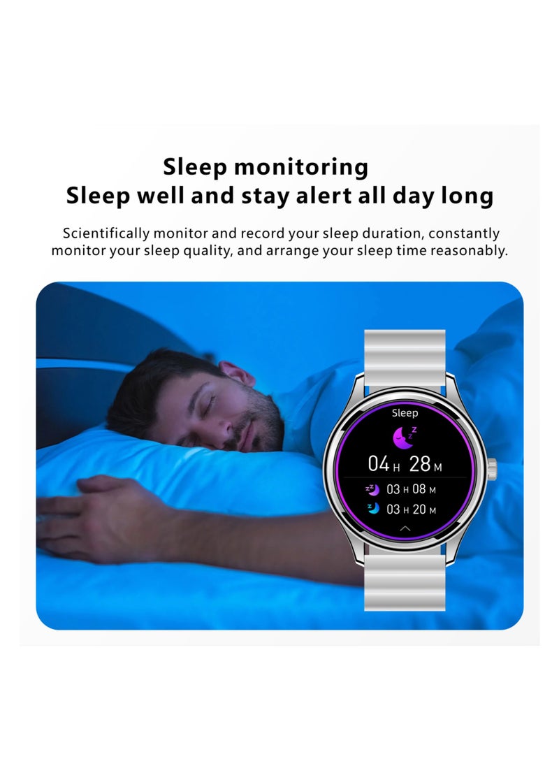 Hommtel - GT5 Ultrathin Smartwatch - Brown & Gold Edition with 1.53" AMOLED Display, NFC, AI Voice Assistant, and Multi-Sport Modes - Image 1