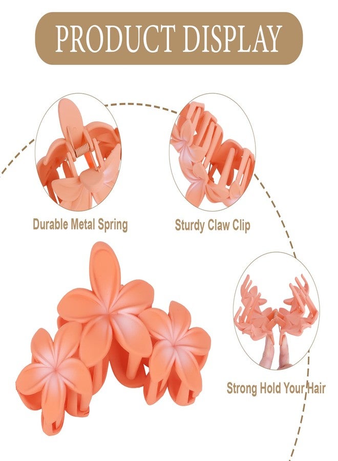 ANBALA 6 Pcs Flower Hair Clips for Women Hawaiian Plumeria Hair Clip Strong Hold Flower Clips Beach Hair Accessories (Colorful) - Image 2