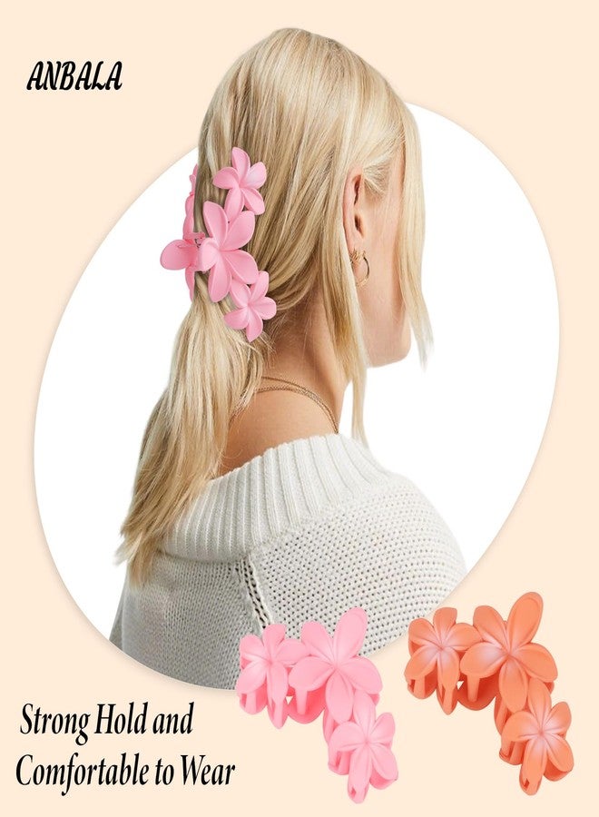 ANBALA 6 Pcs Flower Hair Clips for Women Hawaiian Plumeria Hair Clip Strong Hold Flower Clips Beach Hair Accessories (Colorful) - Image 4