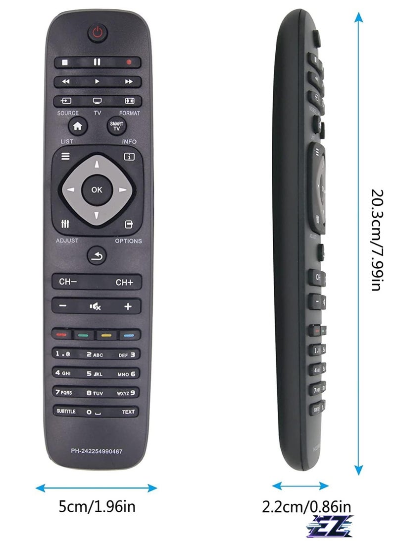 ELTRAZONE Replacement Remote Control for Philips, Universal Remote Control for Philips Smart TV Compatible with Philips 40PFL5007H/12 40PFL5007K/12 40PFL5007T/12 with battery - Image 2