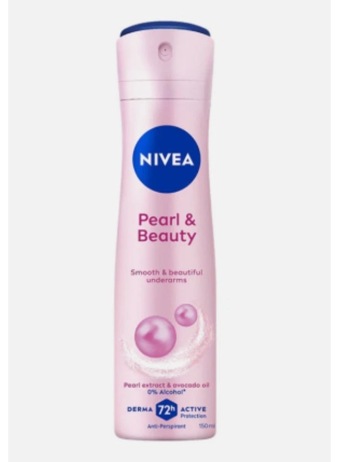 Nivea Antiperspirant Spray For Women Pearl & Beauty 150 Ml ( Packaging may vary) - Image 1
