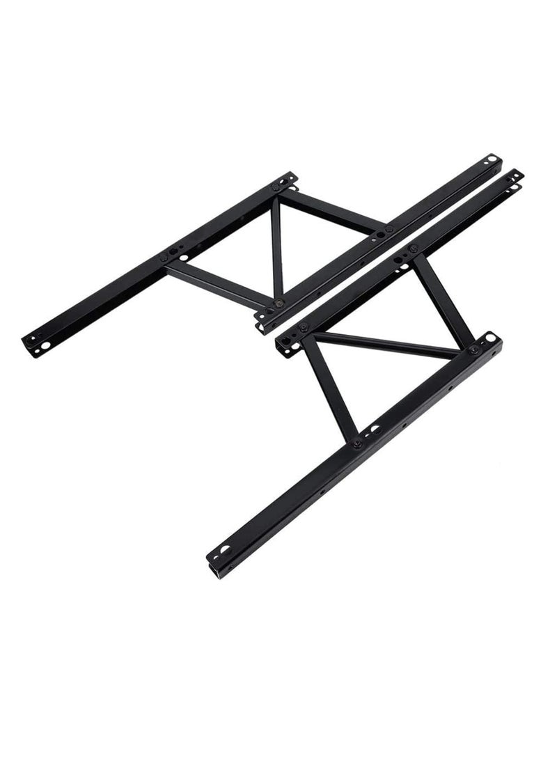 Excefore - Folding Lift Up Top Coffee Table Hinge, 2 Pair Coffee Table Spring Hinge, Adjustable Table Top Lifting Frame, Spring Standing Desk Frame, for Coffee Table Furniture Accessories - Image 1