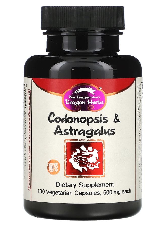 Codonopsis & Astragalus 500 mg 100 Vegetarian Capsules
