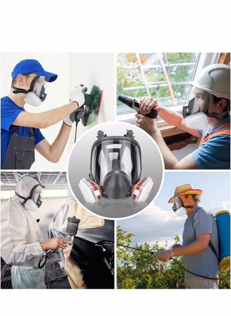 Gas Mask for Painting, Dust, Chemicals, Pesticides, Renovation Dust, Sanding, and Firefighting – Multi-Functional Protective Respirator - Image 5