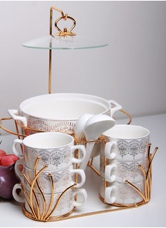 (Embossed white/gold)