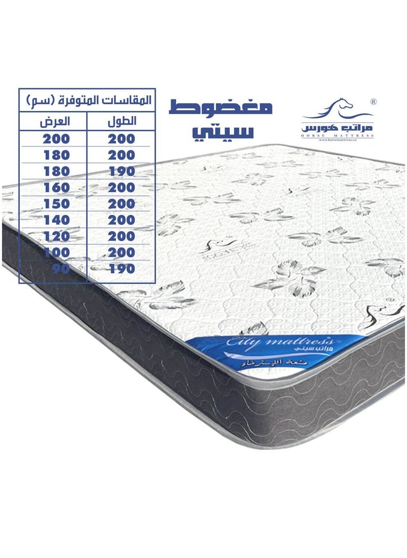 مراتب هورس - مرتبة اسفنج مضغوط قاسي خالية من النوابض ومناسبة للأوزان الثقيلة والباحثين عن الاسطح الثابتة داعمة للظهر وهي خيار للكثير من الأشخاص الذين يفضلون المراتب القاسية مقاس نفر  190*90  سم - Image 1