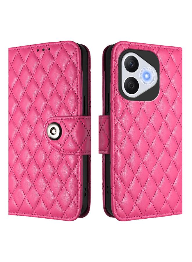 S-TOP Case For Honor 400 Lite Rhombic Texture Flip Leather Phone Case with Lanyard - Image 2