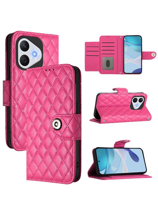 S-TOP Case For Honor 400 Lite Rhombic Texture Flip Leather Phone Case with Lanyard - Image 1