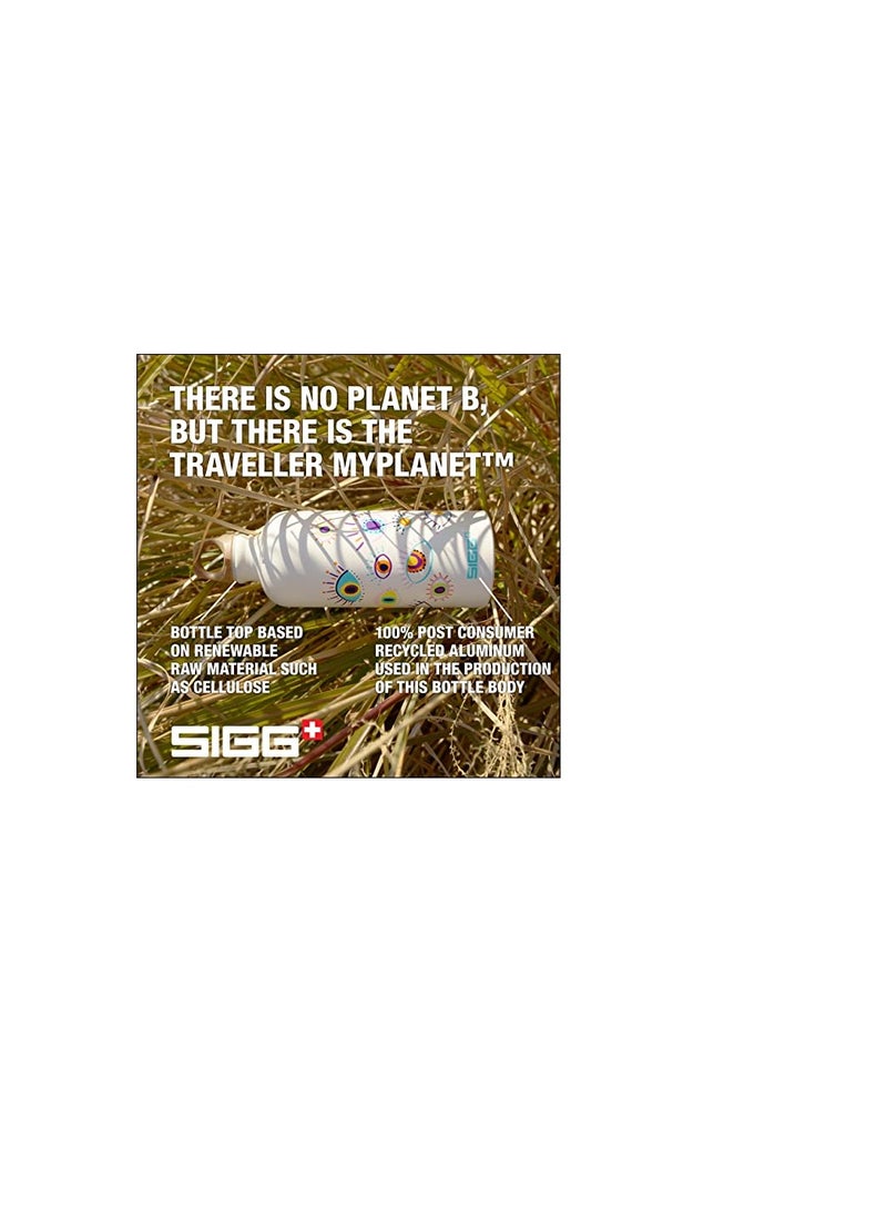 Sigg Traveler Myplanet Friends Water Bottle (0.6 L), Leak-Proof And Non-Toxic Bpa Free Water Bottle, Climate Neutral Aluminium Flask, Made In Switzerland - Image 5