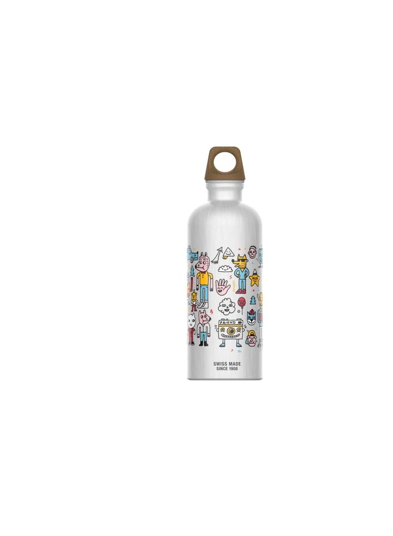 Sigg Traveler Myplanet Friends Water Bottle (0.6 L), Leak-Proof And Non-Toxic Bpa Free Water Bottle, Climate Neutral Aluminium Flask, Made In Switzerland - Image 3