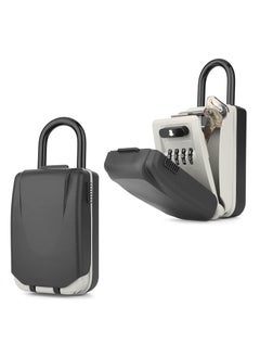 Key Lock Box for Outside, Lock Box for House Keys, Key Lockbox for Key Storage Outdoor, 4 Digit Combination Lock Box for Realtors Garage Spare Keys