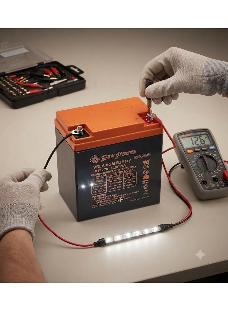 رو باور RawPower VRLA AGM بطارية غير قابلة للانسكاب مصنوعة في فيتنام (12V 5AH) - Image 3