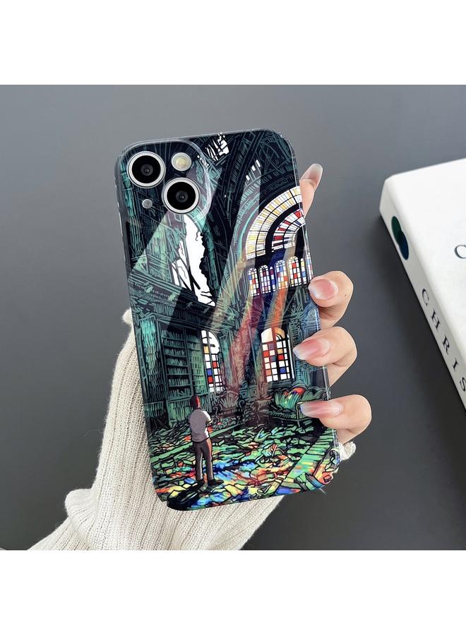 اس-توب جراب لهاتف iPhone 14 Pro Max، جراب هاتف PC لامع بفتحة دقيقة - Image 2