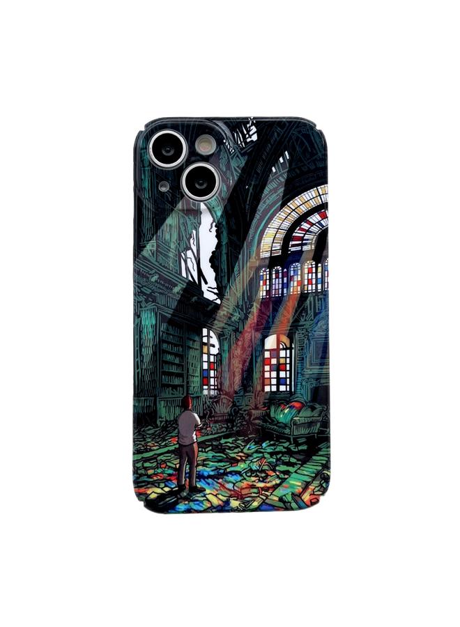 اس-توب جراب لهاتف iPhone 14 Pro Max، جراب هاتف PC لامع بفتحة دقيقة - Image 1