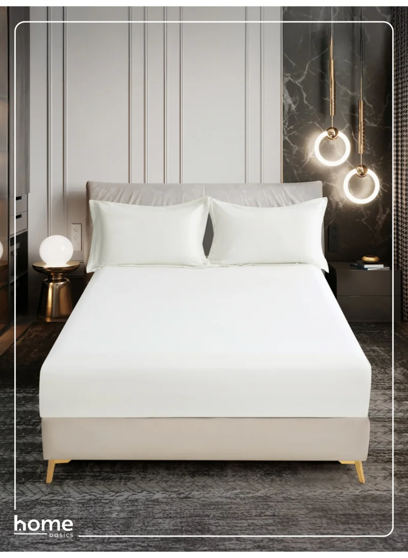 دوناتيلا طقم شرشف سرير سادة مقاس فردي من قطعتين من دوناتيلا، شرشف بحواف مطاطية مع غطاء وسادة، ملمس ناعم وحريري، عمق الجوانب 30 سم، مايكروفايبر ممشط منعش جيد التهوية