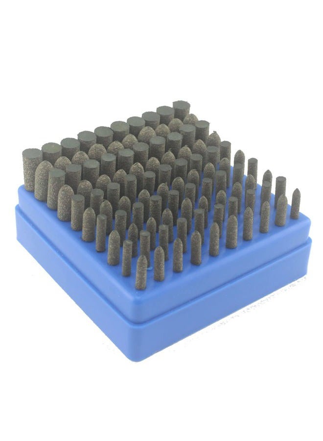 Luo ke 100Pcs Sesame Polishing Bits, 1/8'' Shank Rubber & Abrasive Mounted Polishing Tips for Rotary Tool - Image 1