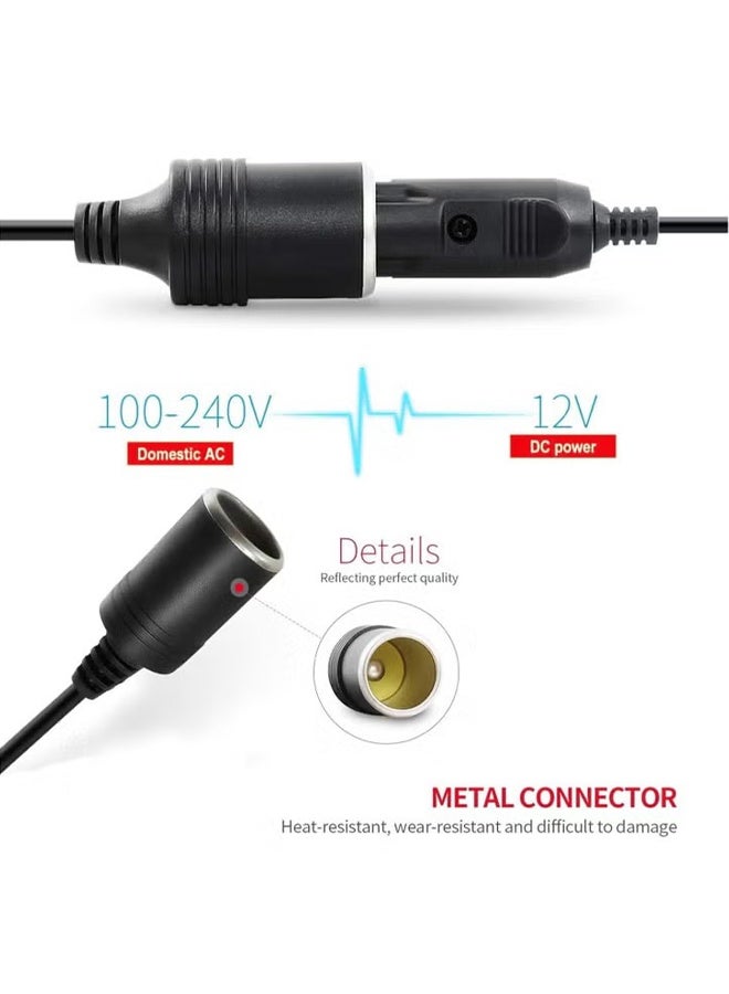 HY Car Power Inverters Car Plug Adapter 2A 240V AC Mains to 12V DC Car Converter Cigarette Lighter Socket Voltage Converter Power Adapter Power UK Plug - Image 3