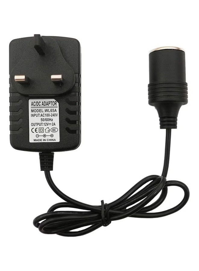 HY Car Power Inverters Car Plug Adapter 2A 240V AC Mains to 12V DC Car Converter Cigarette Lighter Socket Voltage Converter Power Adapter Power UK Plug - Image 1