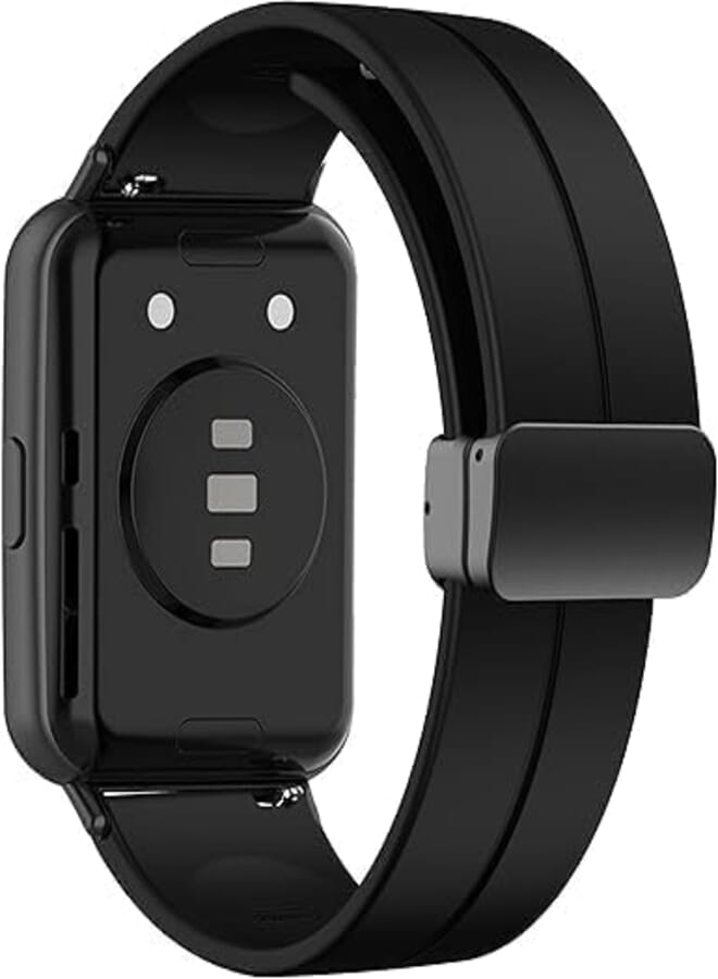 Next Next Store Silicone Sport Band Compatible with Huawei fit 2, Magnetic Folding Buckle, Easy to Install and Remove, Comfortable and Light Replacement Strap with Stylish and Stylish Wrist.