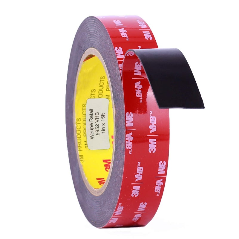 3M 5952 VHB Tape: 2.5cm . x 15 ft. (Black) - Image 3