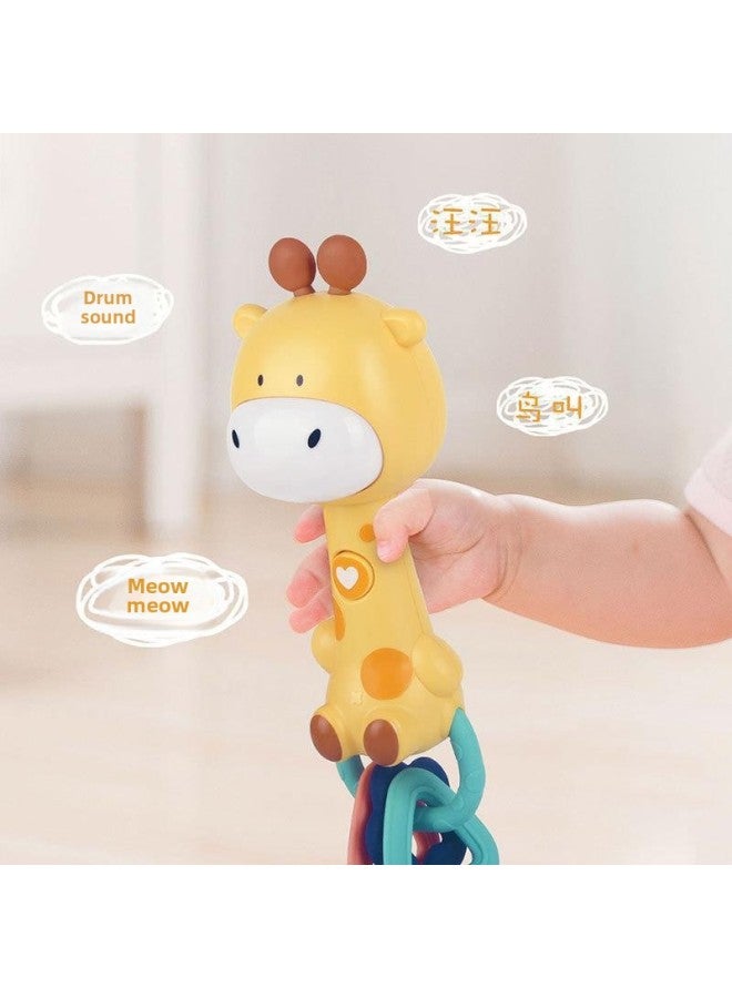Export Baby Rattle Cartoon Tooth Gum Rhythm Stick Hand-held Soothing Bb Stick Light Music Rattle Toy-Color:Bear Bb Stick - Image 5
