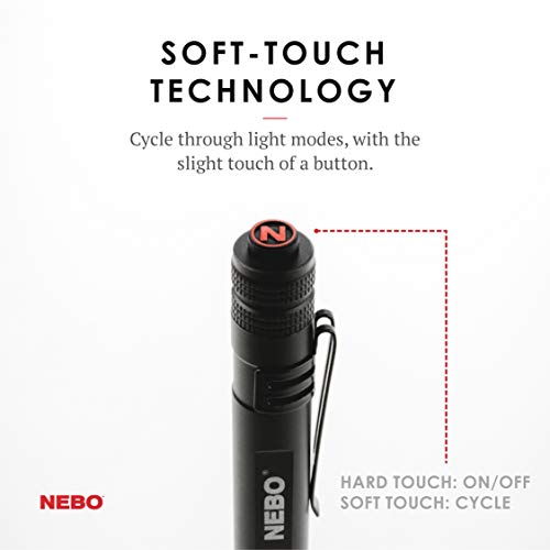 NEBO INSPECTOR RC Pen Light | 360 Lumens, 3 Light Modes, Rechargeable & AAA Battery Powered LED Flashlight, Waterproof, Compact & Durable, Pocket Clip for EDC, Includes USB Charging Cable - Image 4