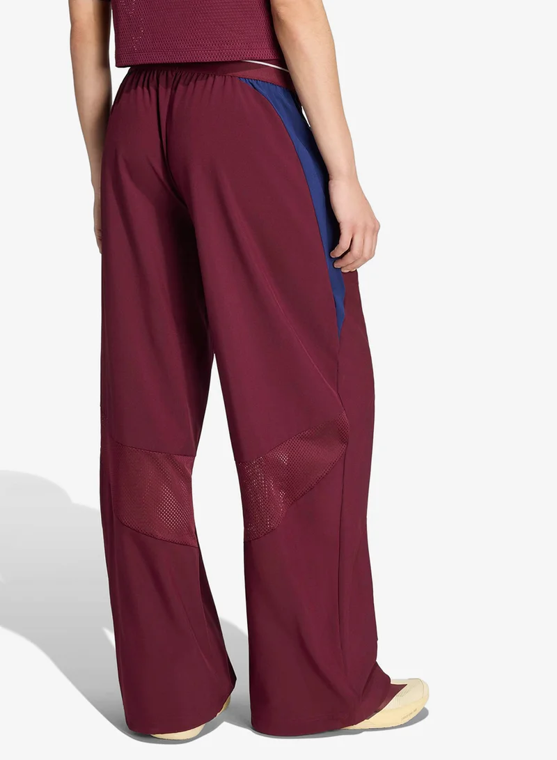 Adidas MAROON Hyperglam Colourblock Woven Sweatpants for Women | Best Price UAE