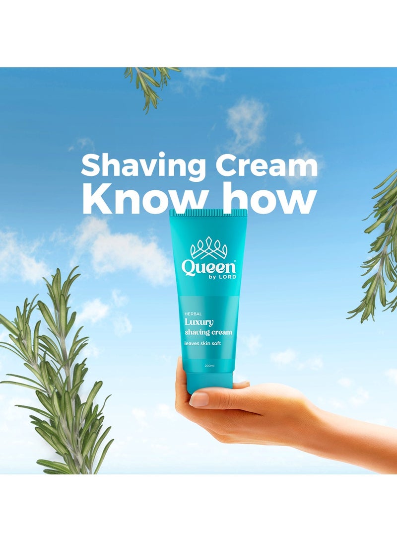 كوين باي لورد كريم الحلاقة كوين باي لورد للبشرة الحساسة - 200 مل - Image 3