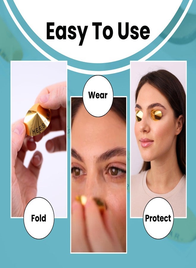 HeeStar Disposable 50Pairs(100Count) Eye Protection Cones for Sun Tanningbed(GOLD) - Image 3