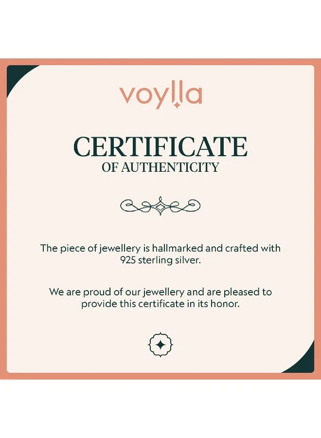 VOYLLA 925 Sterling Silver Gold Micron Plated Cool Bhai Thread Rakhi